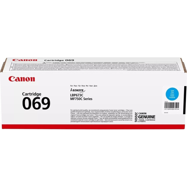 Картридж лазерный Canon CRG 069 C 5093C002 голубой оригинальный