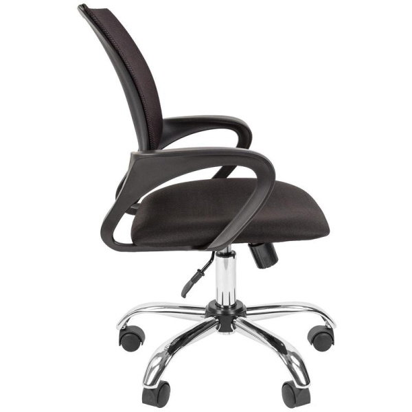 Кресло офисное К-4 TС черное (сетка/ткань, металл)