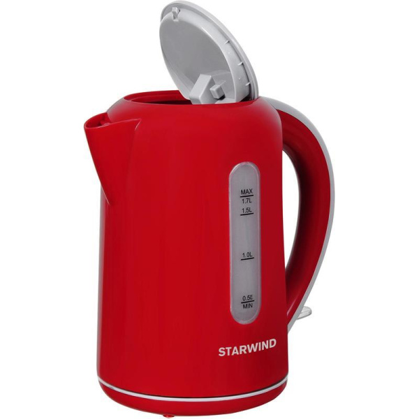 Чайник Starwind SKG1021 красный/серый