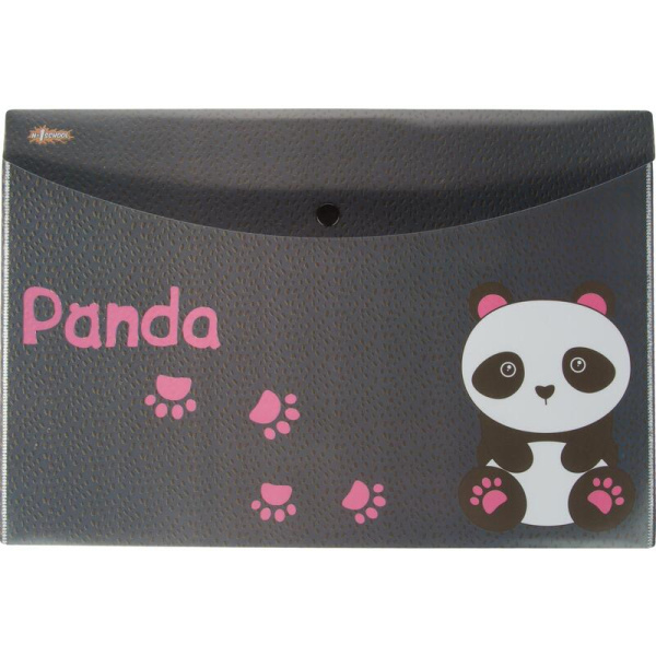 Папка-конверт на кнопке №1 School Panda А4 (2 штуки в упаковке)