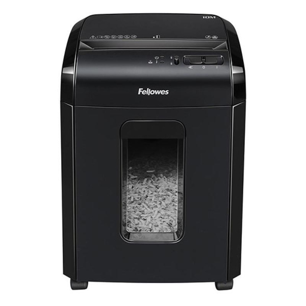 Шредер (уничтожитель документов) Fellowes Powershred 10M 5-й уровень  секретности объем корзины 19 л