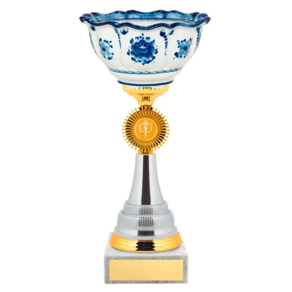 Кубок Российские традиции керамика/мрамор (высота 35,5 см)