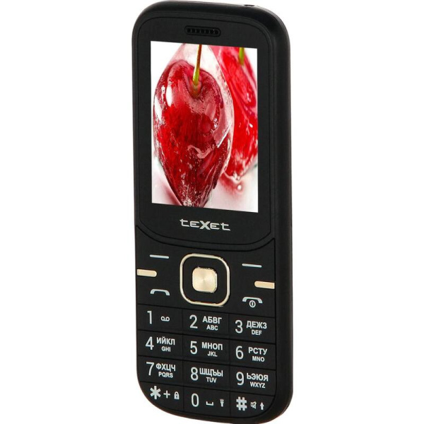 Мобильный телефон teXet TM-216 черный