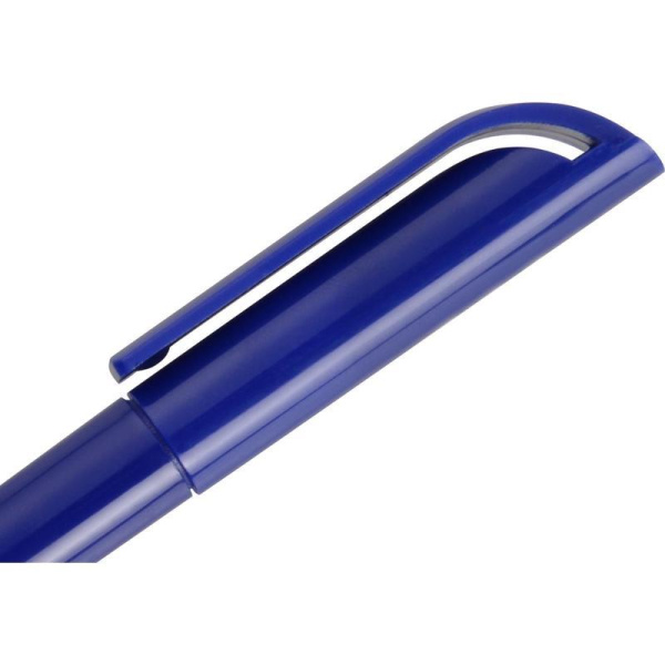 Ручка шариковая одноразовая автоматическая Миллениум синяя (синий корпус, толщина линии 0.7 мм)