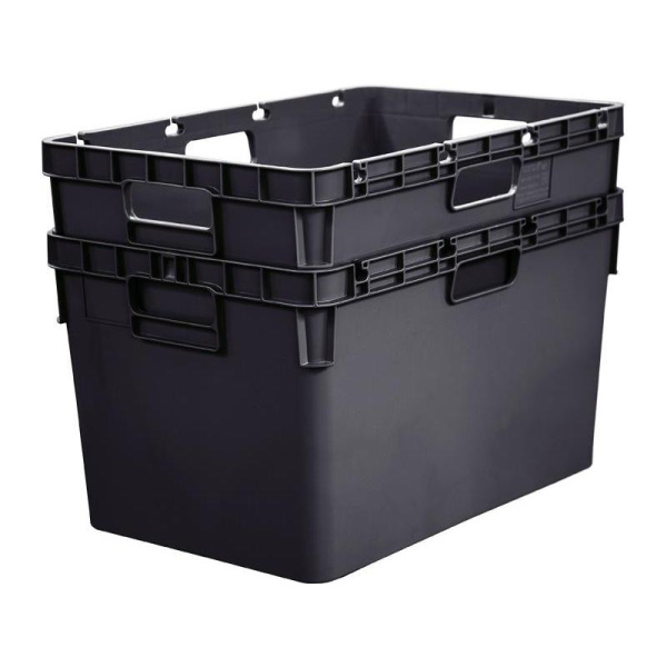 Ящик (лоток) универсальный полипропиленовый 600x400x340 мм черный