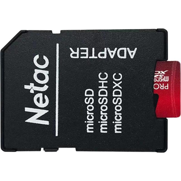 Карта памяти 128 ГБ microSDHC Netac P500 Extreme Pro UHS-I U3  (NT02P500PRO-128G-R)