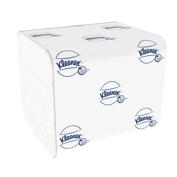 Туалетная бумага листовая Kimberly-Clark Kleenex 2-слойная 36 пачек по 200 листов (артикул производителя 8408)