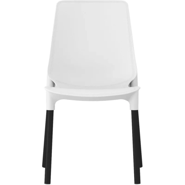 Стул обеденный Sheffilton SHT-S75 белый/чёрный муар (пластик, металл) Стул обеденный Sheffilton SHT-S75 белый/чёрный муар (пластик, металл)