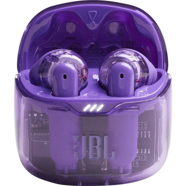 Наушники беспроводные JBL Tune Flex Ghost фиолетовые (JBLTFLEXGPUR)