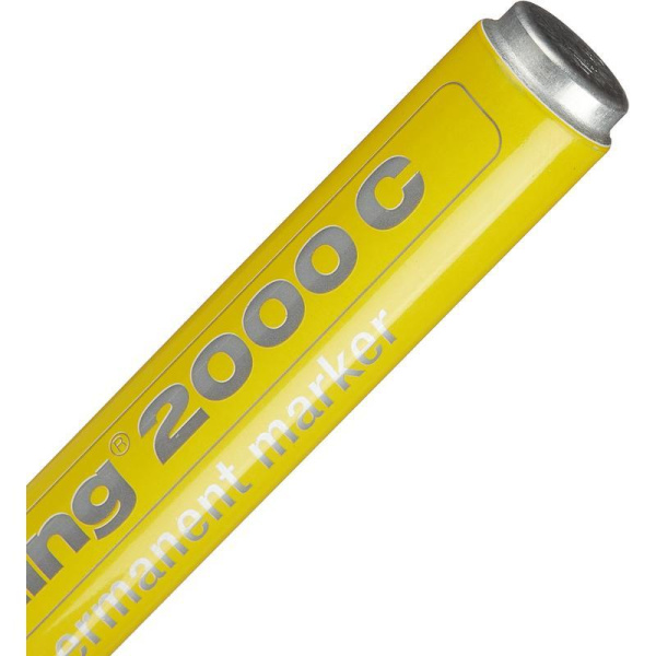 Маркер перманентный Edding 2000C/5 желтый (толщина линии 1,5-3 мм) круглый наконечник металлический корпус