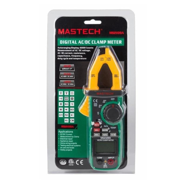 Клещи токовые Mastech MS2109A (13-1309)