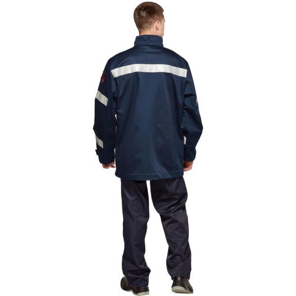 Куртка-накидка для защиты от электродуги Энергия летняя унисекс синяя  (35.2 кал/см2, размер  60-62, рост 170-176)