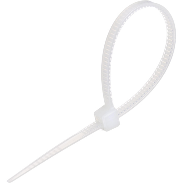 Стяжка (хомут) BigTech 100x2.5 мм белая 100 штук в упаковке  (BT-CT-100-25-W) Стяжка (хомут) BigTech 100x2.5 мм белая 100 штук в упаковке  (BT-CT-100-25-W)