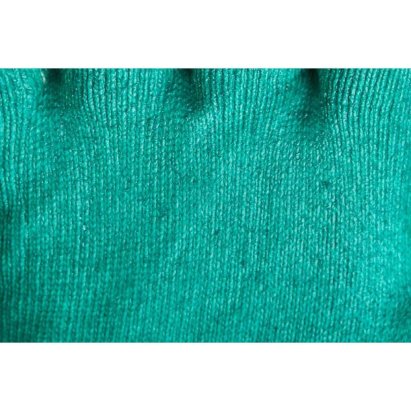 Перчатки защитные эконом хлопковые с латексным покрытием зеленые (13  класс, размер 10, XL, 300 пар в упаковке)