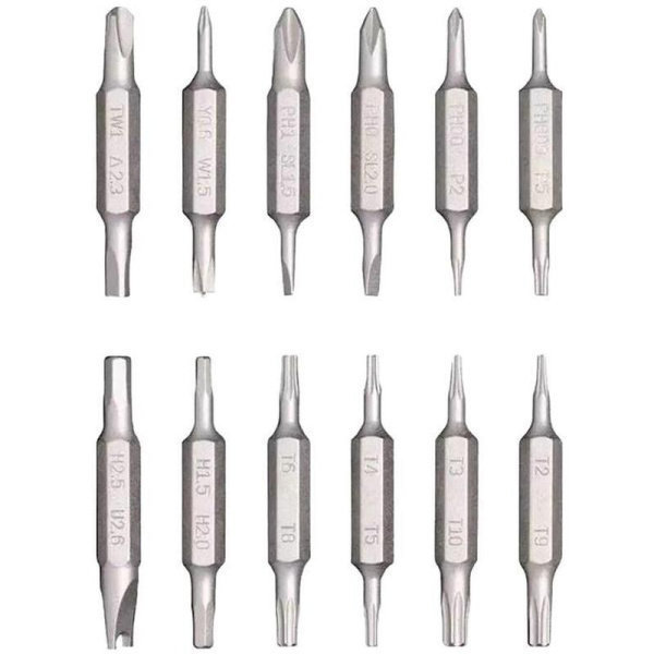 Отвертка Hoto 24-in-1 Precision Screwdriver с набором бит 13 штук  красная (QWLSD004)