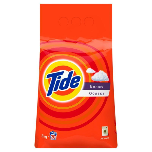 Стиральный порошок Tide для цветного и белого белья (отдушки в ассортименте, 3 кг)