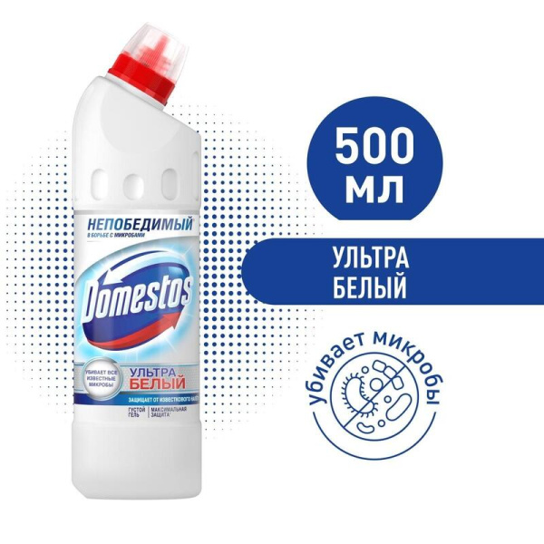 Средство для сантехники Domestos Ультра белый 500 мл