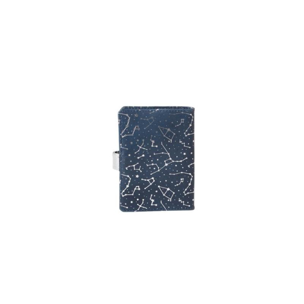 Обложка на паспорт Кожевенная Мануфактура Shine из натуральной кожи  темно-синего цвета (Op0111005)