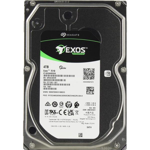 Жесткий диск Seagate Exos 7E10 4TB (ST4000NM000B)