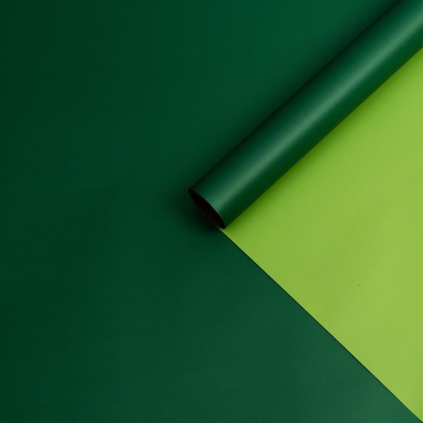 Пленка для цветов двухсторонняя зеленая (58х500 cм)