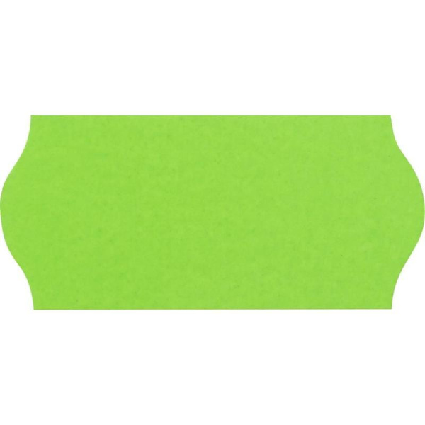 Этикет-лента волна зеленая 26х12 мм (10 рулонов по 1000 этикеток)