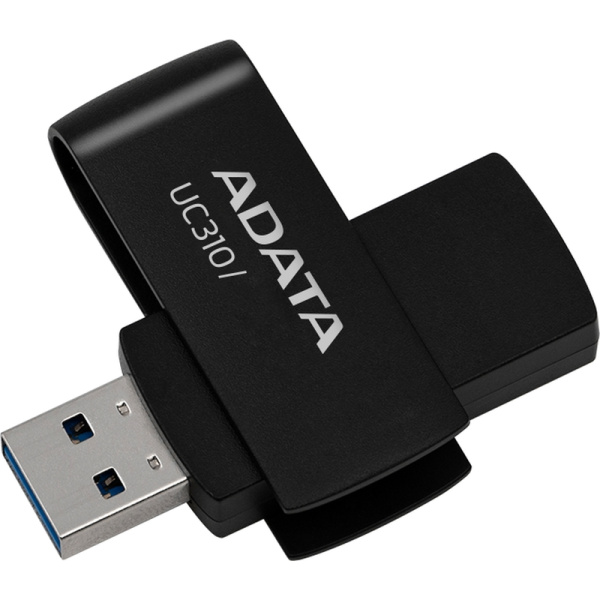 Флешка USB 3.0 64 ГБ Adata UC310 (UC310-64G-RBK)