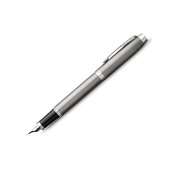 Ручка перьевая Parker IM Stainless Steel цвет чернил синий цвет корпуса серебристый (артикул производителя 2143635)