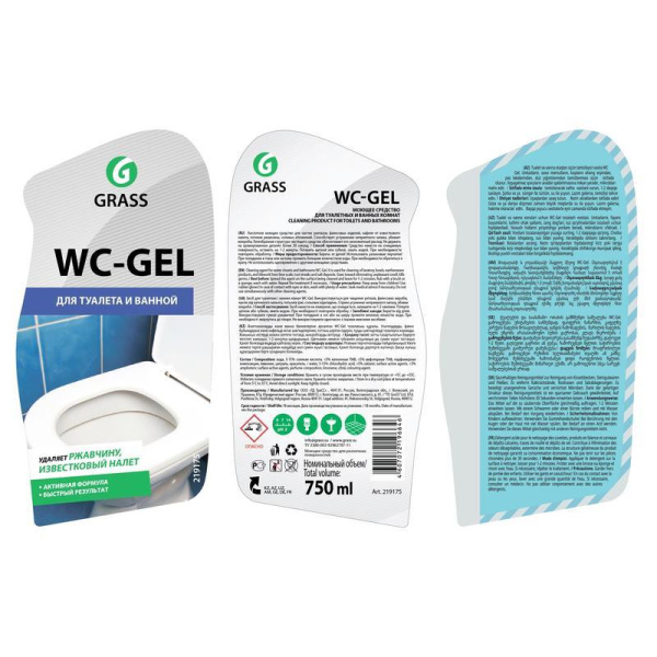 Средство для сантехники Grass WC-Gel гель 750 мл