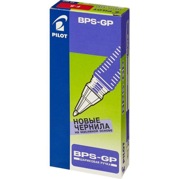 Ручка шариковая Pilot BPS-GP-F красная (толщина линии 0.32 мм)