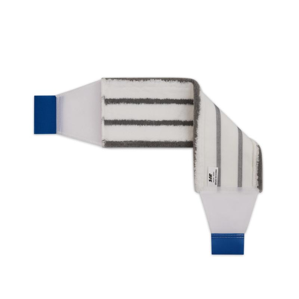Насадка МОП для швабры-флаундера (плоской) SYR микрофибра 40x15 см белая/синяя