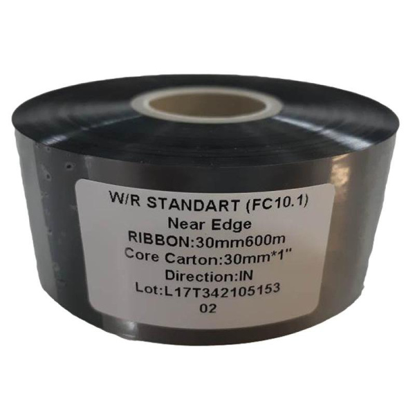 Риббон Wax/Resin Standart black 30 мм х 600 м IN (диаметр втулки 25.4  мм)