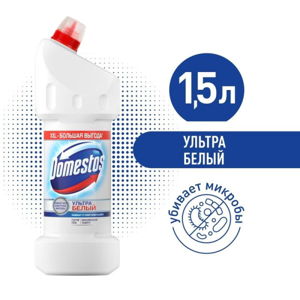 Средство для сантехники Domestos Ультра белый 1.5 л