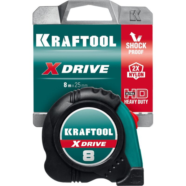 Рулетка измерительная Kraftool X-Drive 8 м х 25 мм сталь (34122-08_z02)