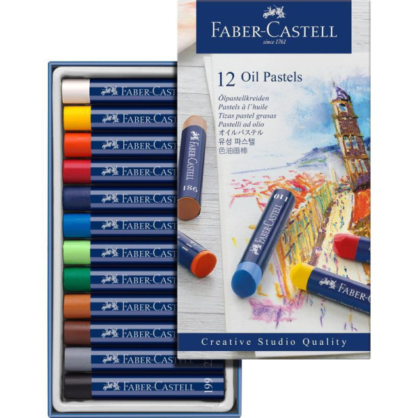 Пастель масляная Faber-Castell Oil Pastels 12 цветов