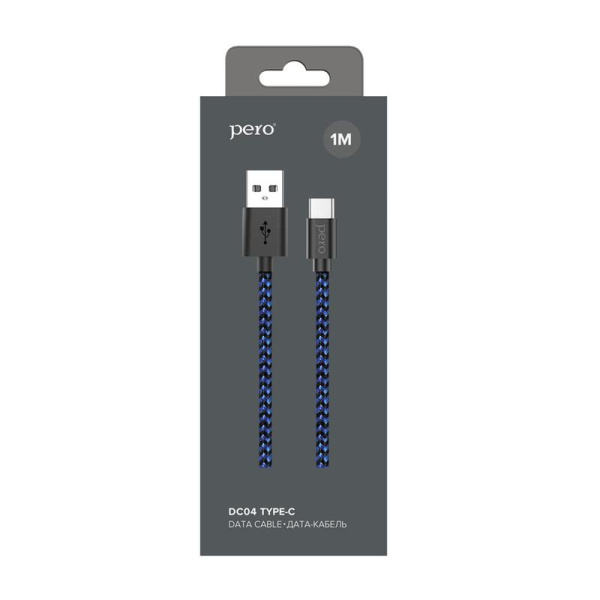 Кабель Pero USB A - USB Type-C 1 м (4603768350088)