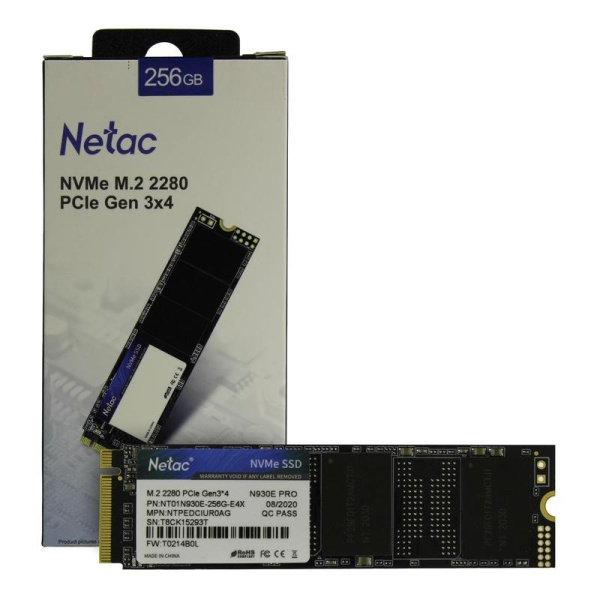 SSD накопитель Netac N930E Pro 256 ГБ (NT01N930E-256G-E4X)