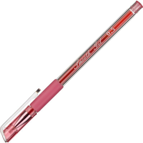 Ручка гелевая неавтоматическая M&G красная (толщина линии 0.35 мм)