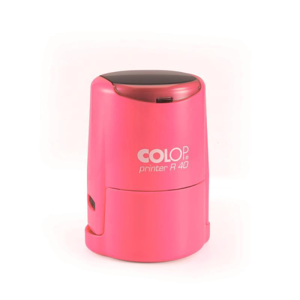Оснастка для печати круглая Colop Printer R40 Neon 40 мм с крышкой розовая