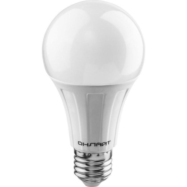 Лампа светодиодная Онлайт 20 Вт Е27 грушевидная 2700 К теплый белый свет