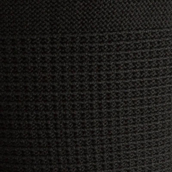 Перчатки защитные трикотажные нейлоновые с полиуретановым покрытием черные (размер 9, L)