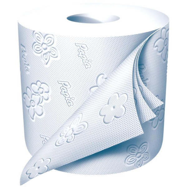 Бумага туалетная Papia 3-слойная белая 16.7 метров (4 рулона в упаковке)