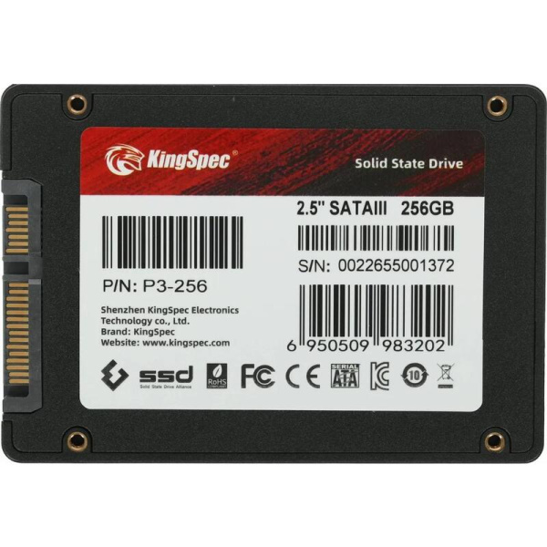 SSD накопитель Kingspec P3-256 256 ГБ