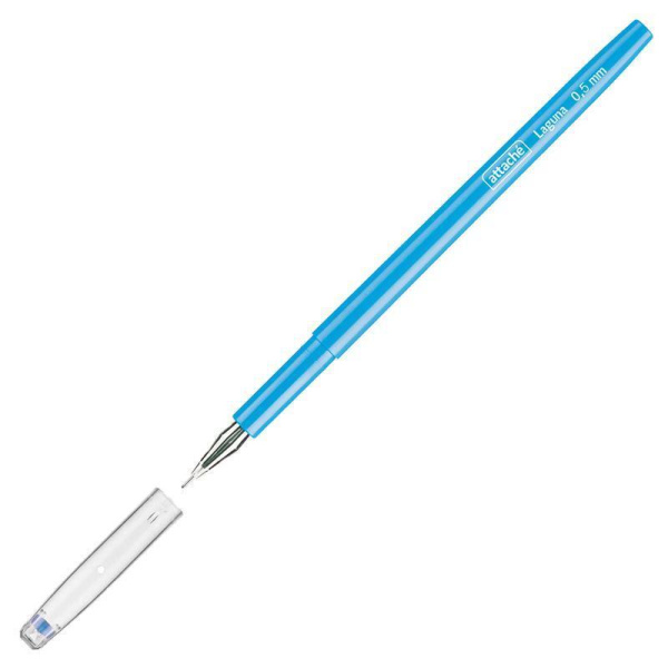 Ручка гелевая Attache Laguna синяя (толщина линии 0,3 мм)