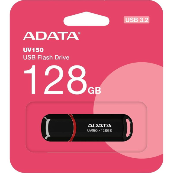 Флешка USB 3.0 128 ГБ A-Data UV150 (AUV150-128G-RBK)