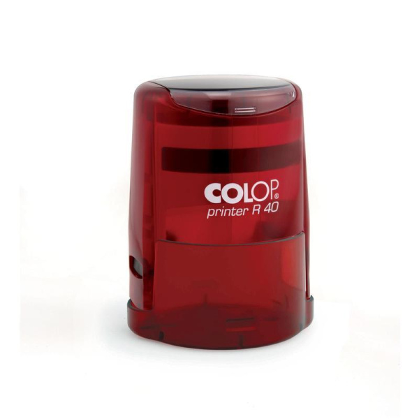 Оснастка для печати круглая Colop Printer Ruby R40 40 мм с крышкой красная