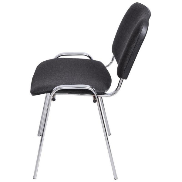 Стул офисный Easy Chair Изо серый (ткань, металл хромированный)
