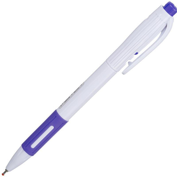 Ручка шариковая одноразовая автоматическая Attache Etude синяя (толщина линиии 0.5 мм)