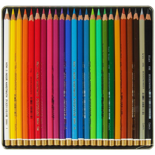 Карандаши цветные Koh-I-Noor Polycolor художественные 24 цвета  шестигранные
