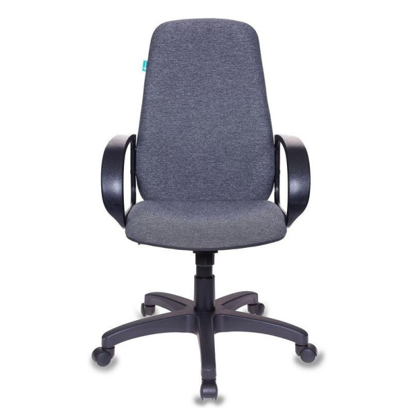 Кресло для руководителя Бюрократ CH-808 серое (ткань, пластик)