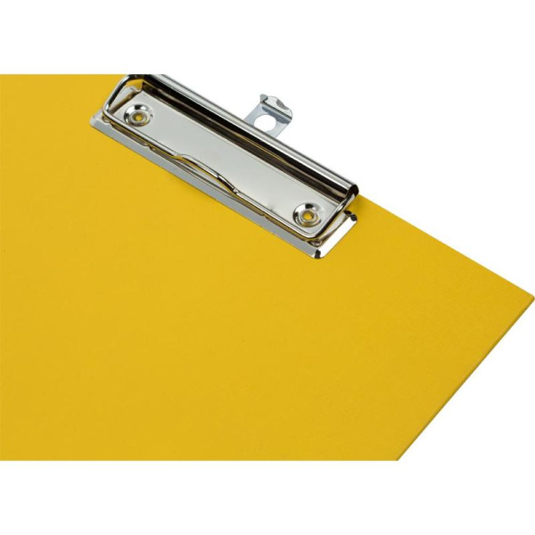 Папка-планшет с зажимом Комус A4 желтая